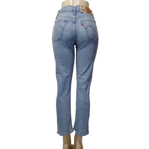 Levi's High Rise Wedgie Straight Jeans Women's Size 27 - Picture 7 of 14